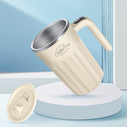 Self Stirring Mug,Self Stirring Coffee Mug,Suitable for Coffee, Milk, Cocoa and Other Beverages,Insulated bottle (Cream-temperature, 12 Ounces)