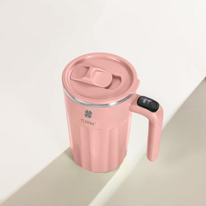 Self Stirring Mug,Self Stirring Coffee Mug,Suitable for Coffee, Milk, Cocoa and Other Beverages,Insulated bottle (Cream-temperature, 12 Ounces)