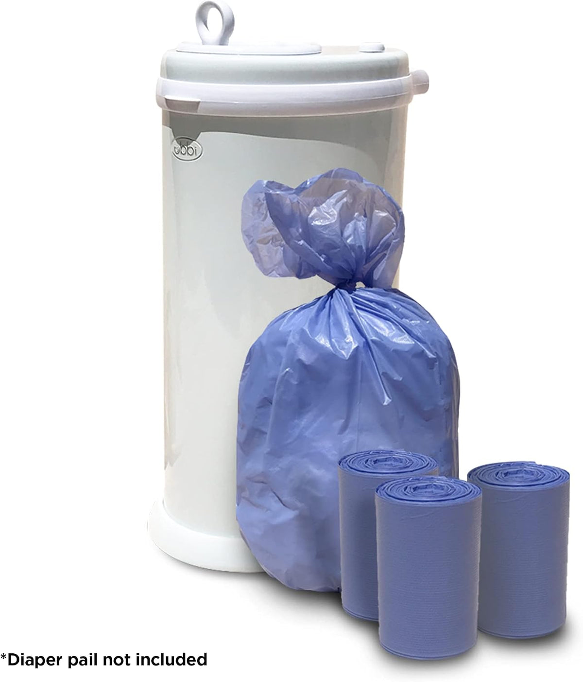 Diaper Pail Refill Bags for Ubbi, 75 Count, Odor Control, Tear-Resistant