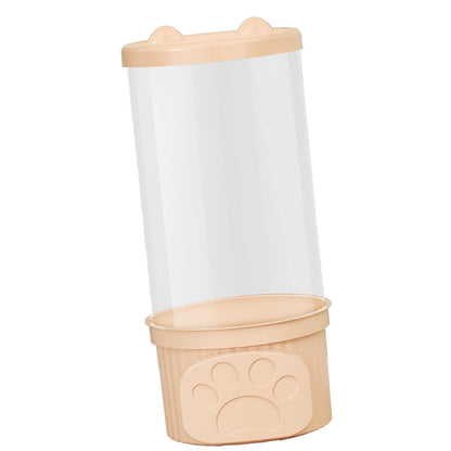 Toy Storage Container PET Transparent Cylinder Plush Toy Display Bucket PP Lid Home Organization (White)