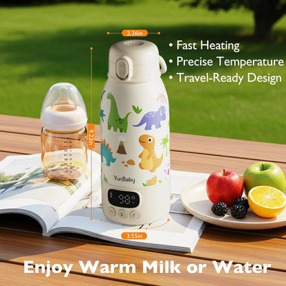 Portable Bottle Warmer for Travel, 17oz Water Heater
