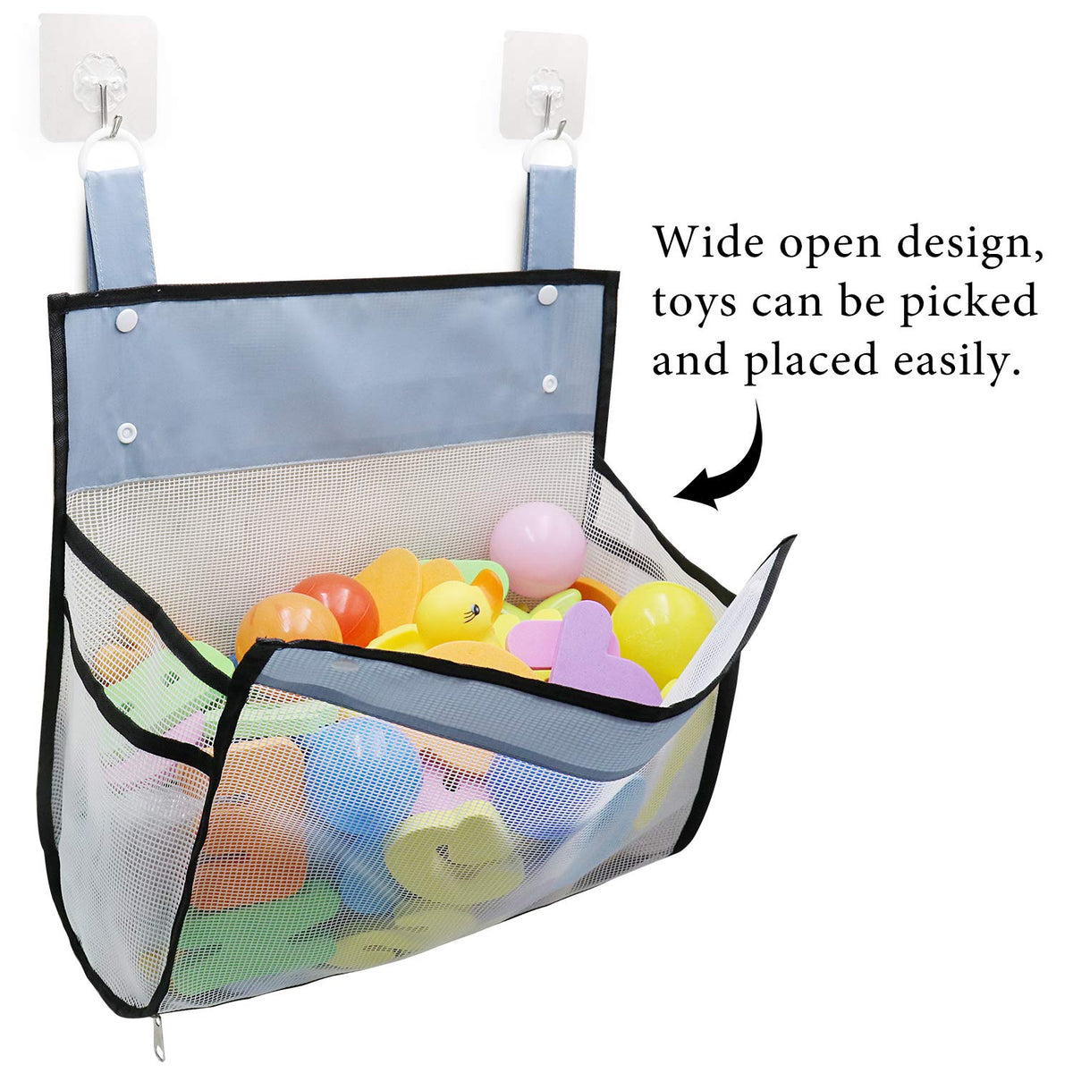 Bath Toy Organizer Multiple Ways to Hang