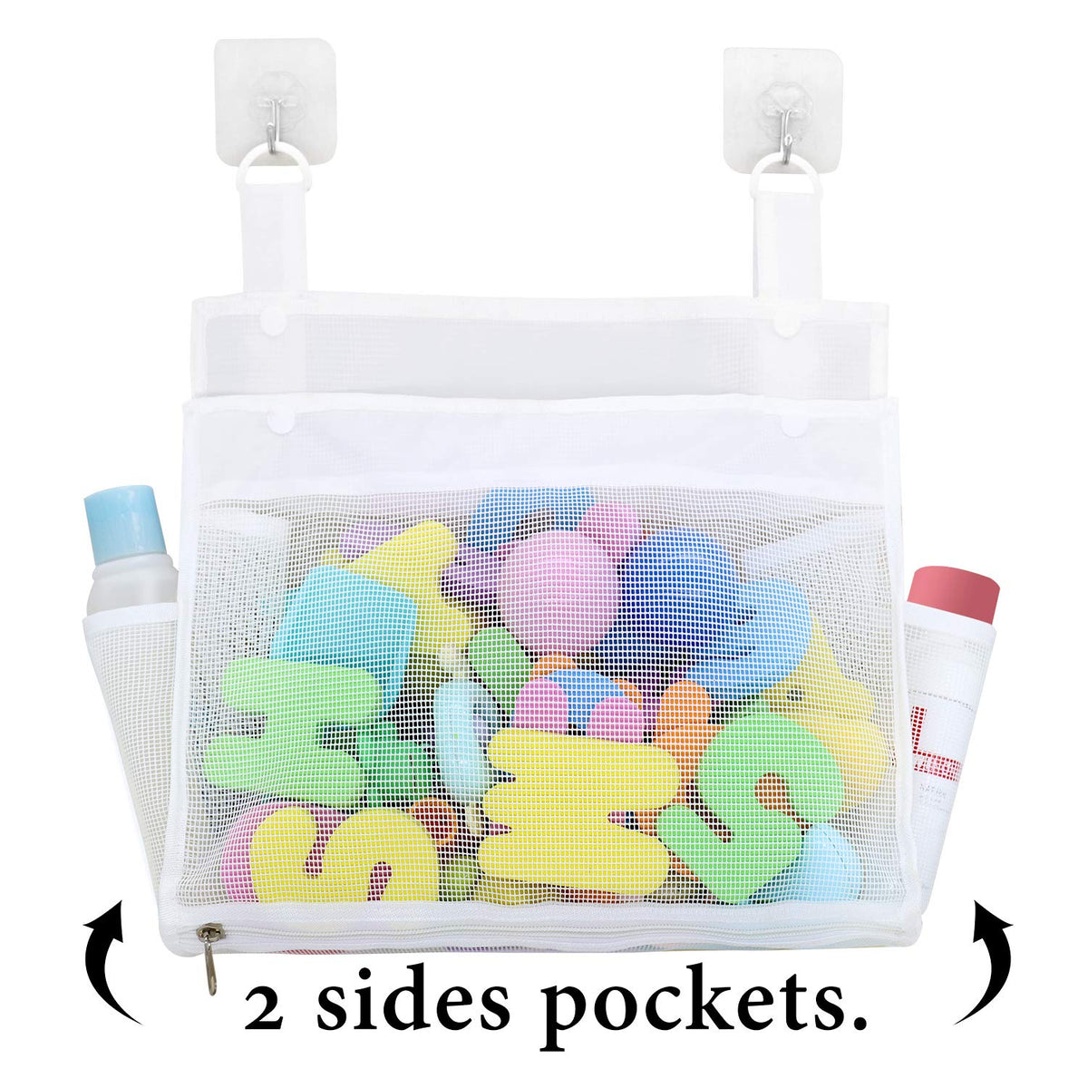 Bath Toy Organizer Multiple Ways to Hang