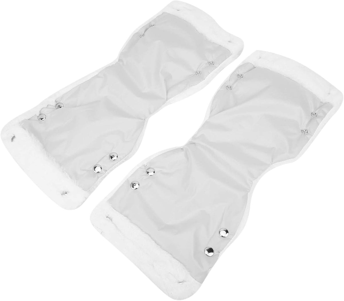 Stroller Hand Muff, Infants Stroller Gloves, Stroller Hand Muff Warm Gloves, Watertight Stroller Mittens, Carriage Handmuffs Stroller Accessories, for Parents and Caregivers in Cold Weather(Silver)