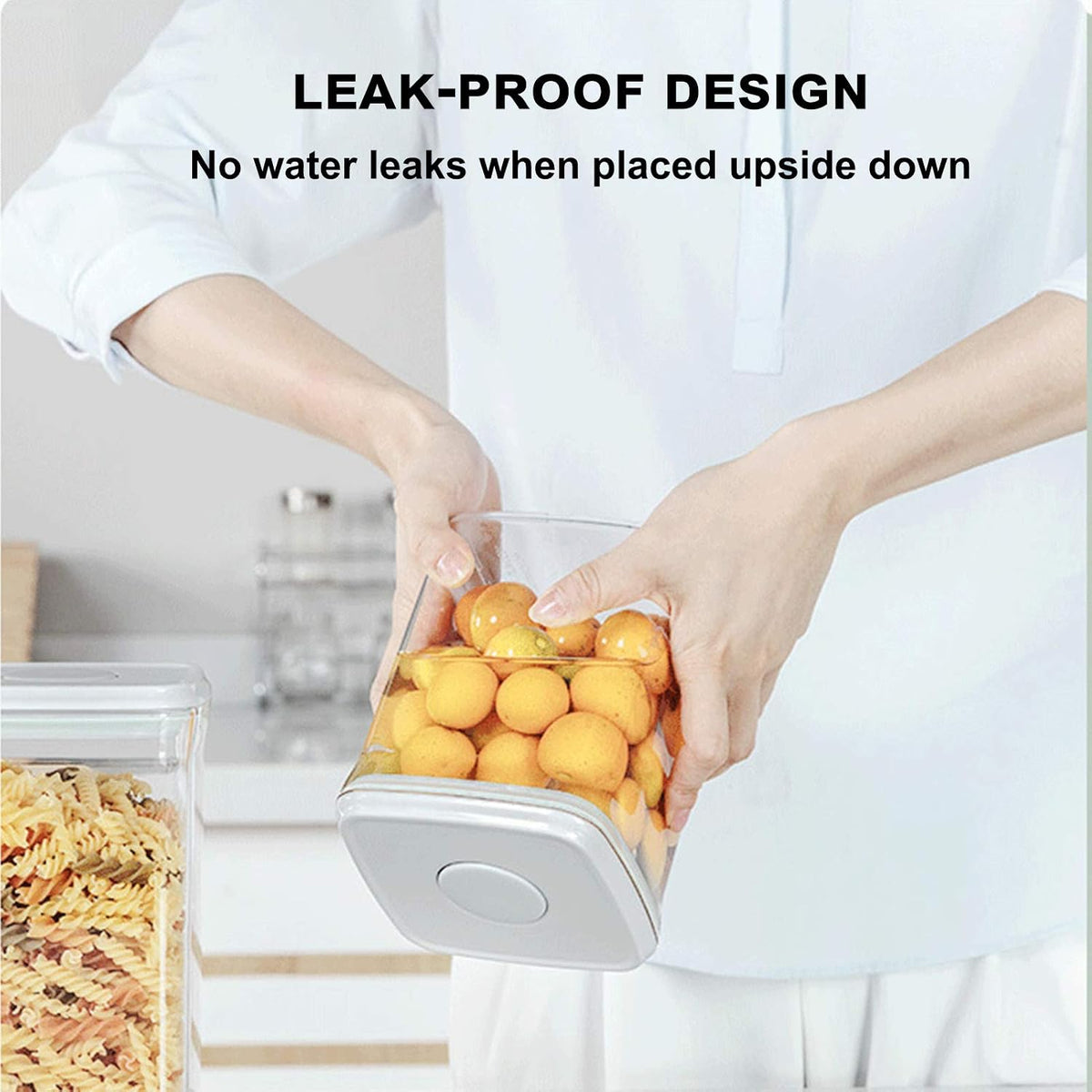 Formula Container Formula Dispenser Airtight Food Storage Containers One Button Handy 650g / 1.5qt Milk Powder for Cereal Flour Pasta Snack Rice Sugar (1, 1500, Milliliters)
