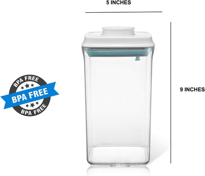 Formula Container Formula Dispenser Airtight Food Storage Containers One Button Handy 650g / 1.5qt Milk Powder for Cereal Flour Pasta Snack Rice Sugar (1, 1500, Milliliters)