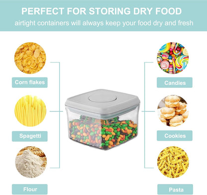 Formula Container Formula Dispenser Airtight Food Storage Containers One Button Handy 650g / 1.5qt Milk Powder for Cereal Flour Pasta Snack Rice Sugar (1, 1500, Milliliters)