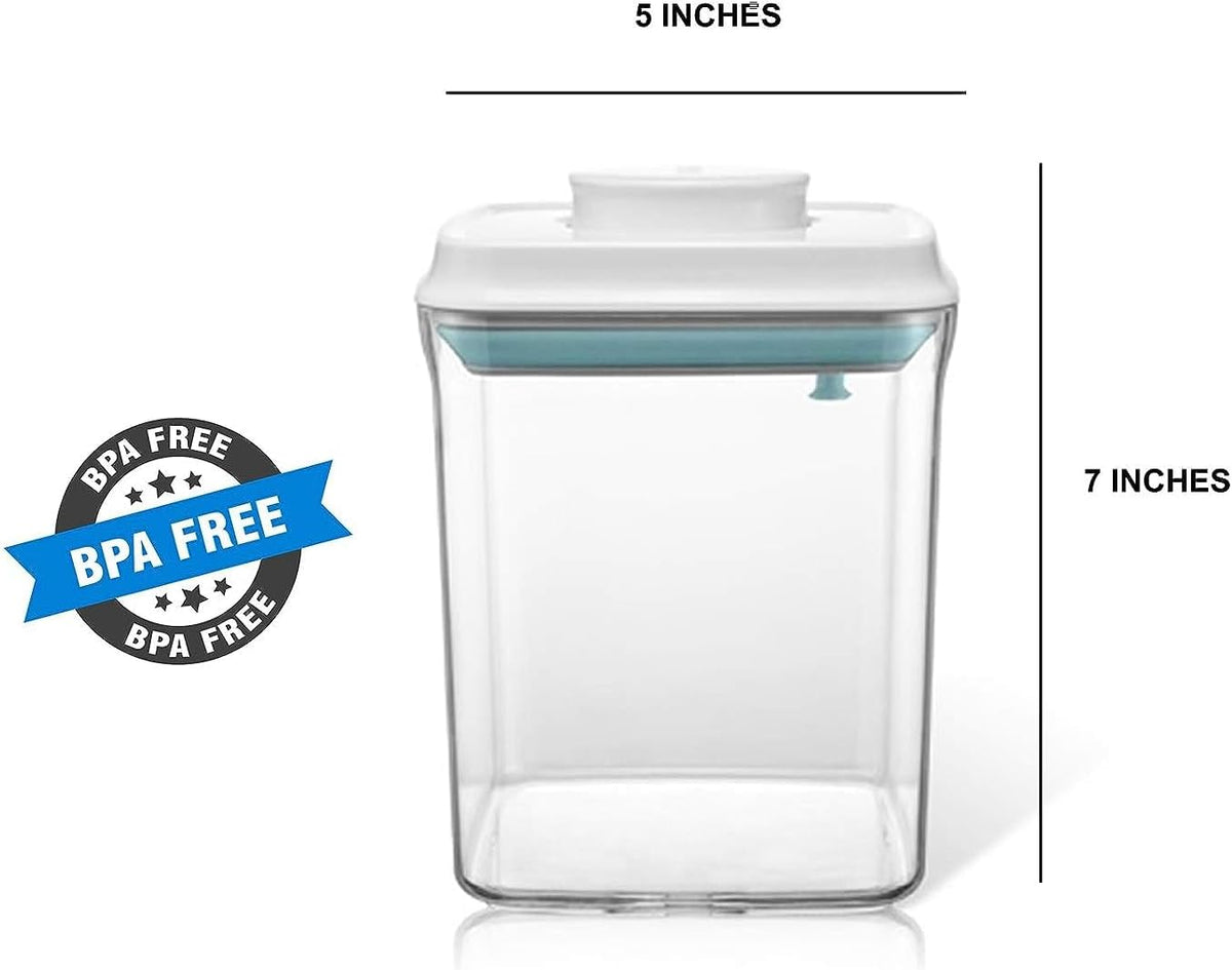 Formula Container Formula Dispenser Airtight Food Storage Containers One Button Handy 650g / 1.5qt Milk Powder for Cereal Flour Pasta Snack Rice Sugar (1, 1500, Milliliters)