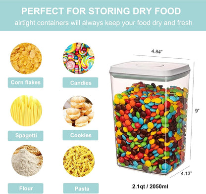 Formula Container Formula Dispenser Airtight Food Storage Containers One Button Handy 650g / 1.5qt Milk Powder for Cereal Flour Pasta Snack Rice Sugar (1, 1500, Milliliters)