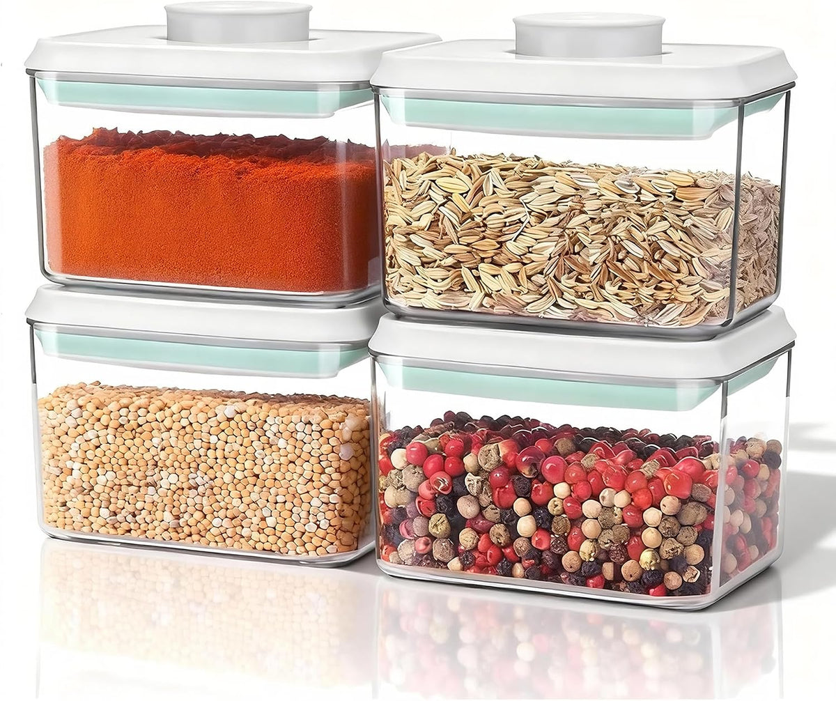 Formula Container Formula Dispenser Airtight Food Storage Containers One Button Handy 650g / 1.5qt Milk Powder for Cereal Flour Pasta Snack Rice Sugar (1, 1500, Milliliters)