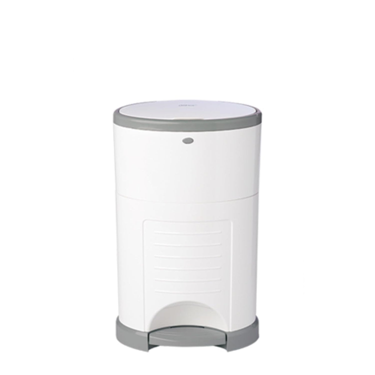 EKO MINI Diaper Pail, White, ONLY Eco-Friendly Diaper Pail Made with 70% Recycled Materials, Hands-Free: Step–Drop–Done, Cost-Effective Refill System