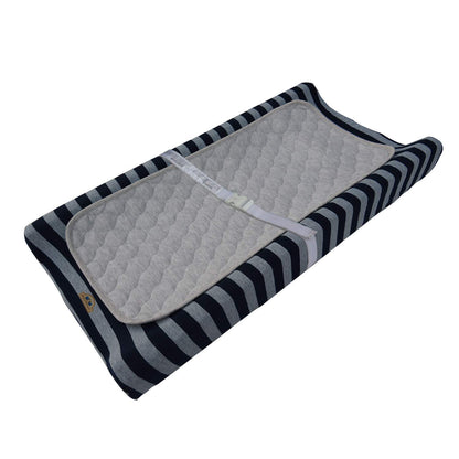 Quilted Thicker Waterproof Changing Pad Liners 3 Count(Gray 13” x 27”)