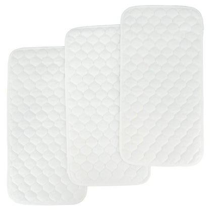 Quilted Thicker Waterproof Changing Pad Liners 3 Count(Gray 13” x 27”)