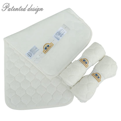 Quilted Thicker Waterproof Changing Pad Liners 3 Count(Gray 13” x 27”)