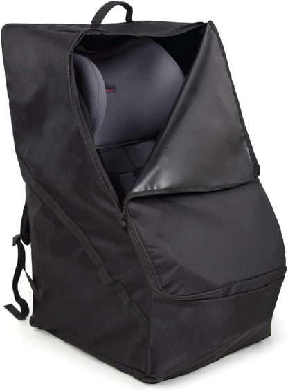 Carseat Travel Bag for Airplane, Durable Padded Bag Gate Check Easy Carry Airport Car Seat Cover, Fits Most Graco, Evenflo, Toddler, Kids, Infant Baby Travel Essentials for Flying