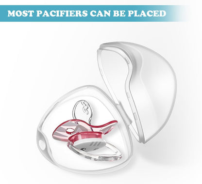 Portable Pacifier Box Storage Case Silicone Compact Baby Toy Organizer for Travel Diaper Bag Stroller