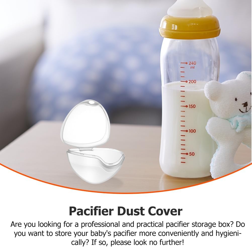 Portable Pacifier Box Storage Case Silicone Compact Baby Toy Organizer for Travel Diaper Bag Stroller