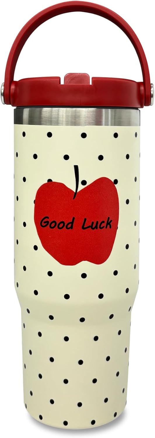 30 oz Tumbler Bulk with Top Handle and Flip Straw Black, 1 Pack | Stainless Steel Insulated Water Bottle, Double Wall Vacuum Travel Coffee Mug, Leakproof, Powder Coated, Laser Engrave