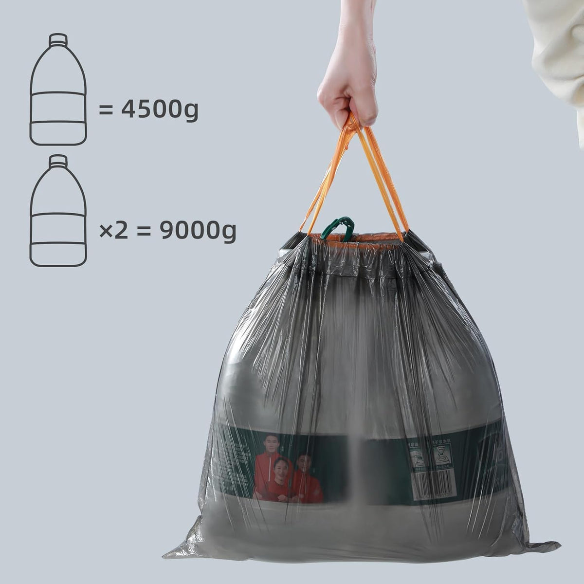 Small Bathroom Trash Can with Lid, 2.6 Gallon Garbage Can with Pop-Up Lid