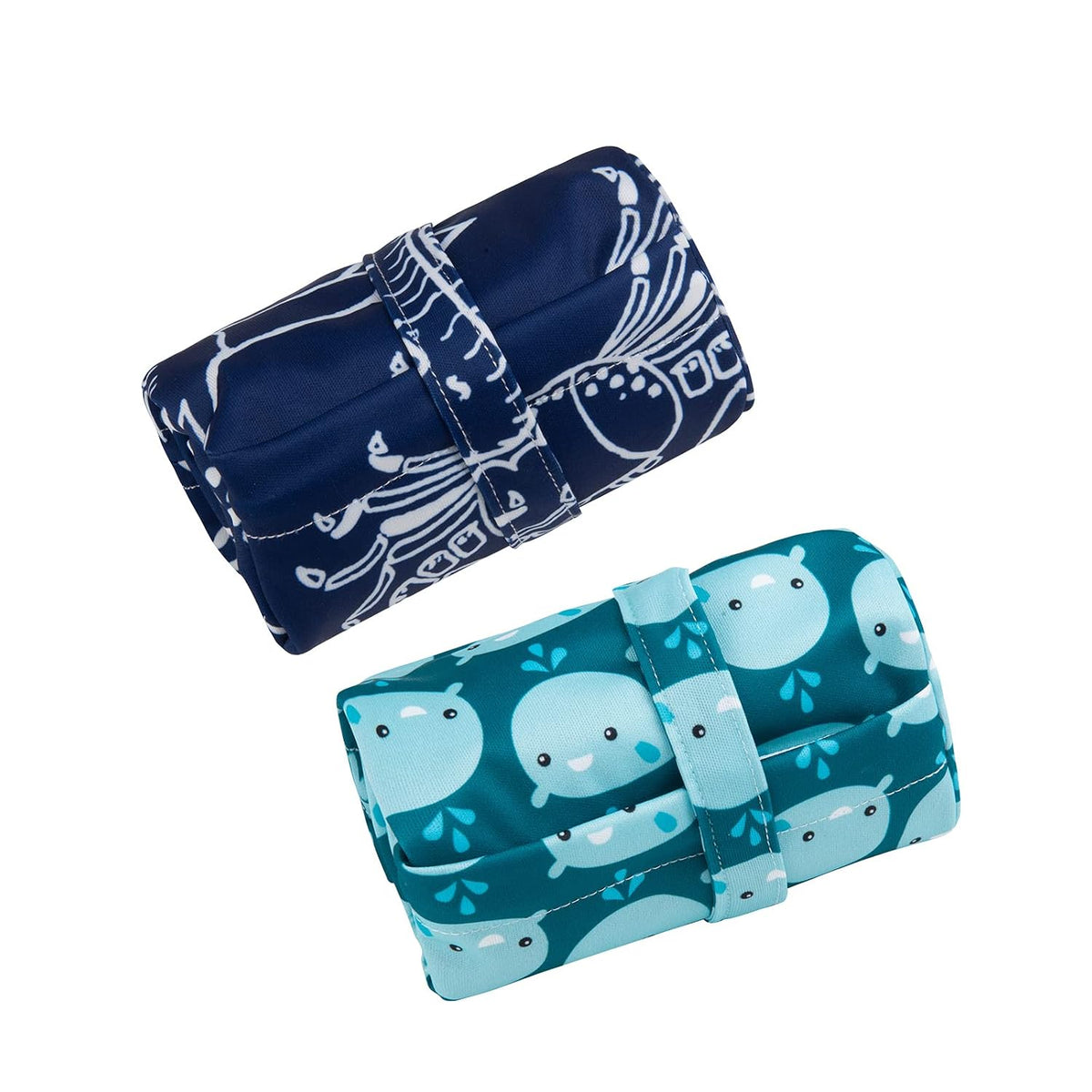 ALVA 2pcs Wet Dry Bags for Diaper Bag Waterproof Reusable with Two Pockets