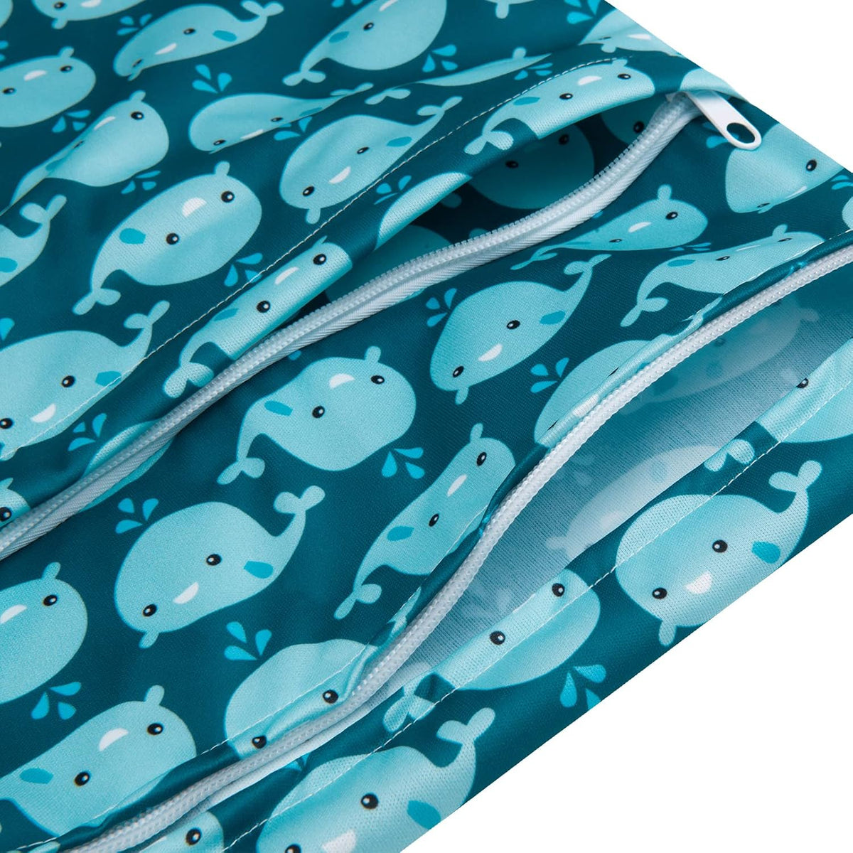 ALVA 2pcs Wet Dry Bags for Diaper Bag Waterproof Reusable with Two Pockets