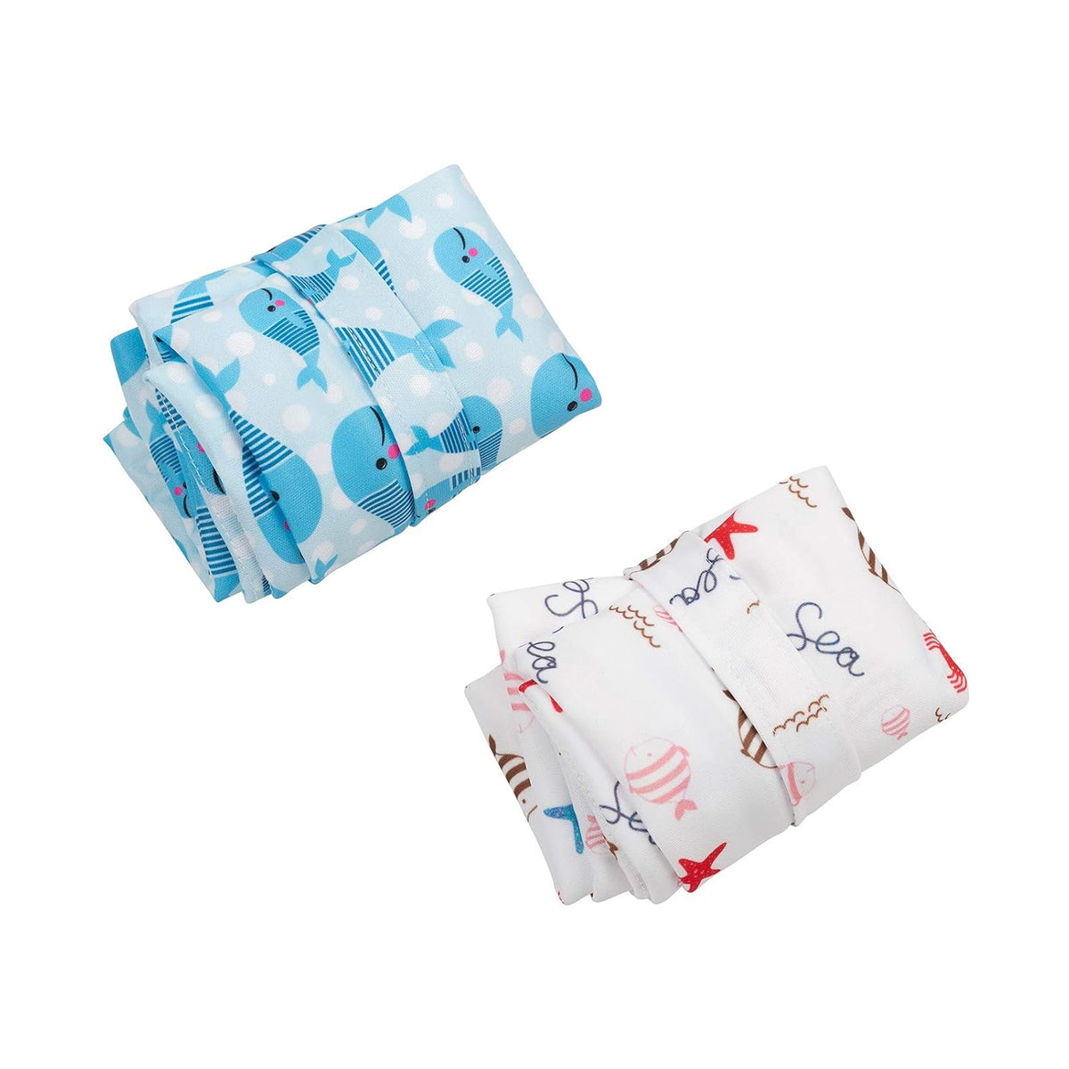 ALVA 2pcs Wet Dry Bags for Diaper Bag Waterproof Reusable with Two Pockets