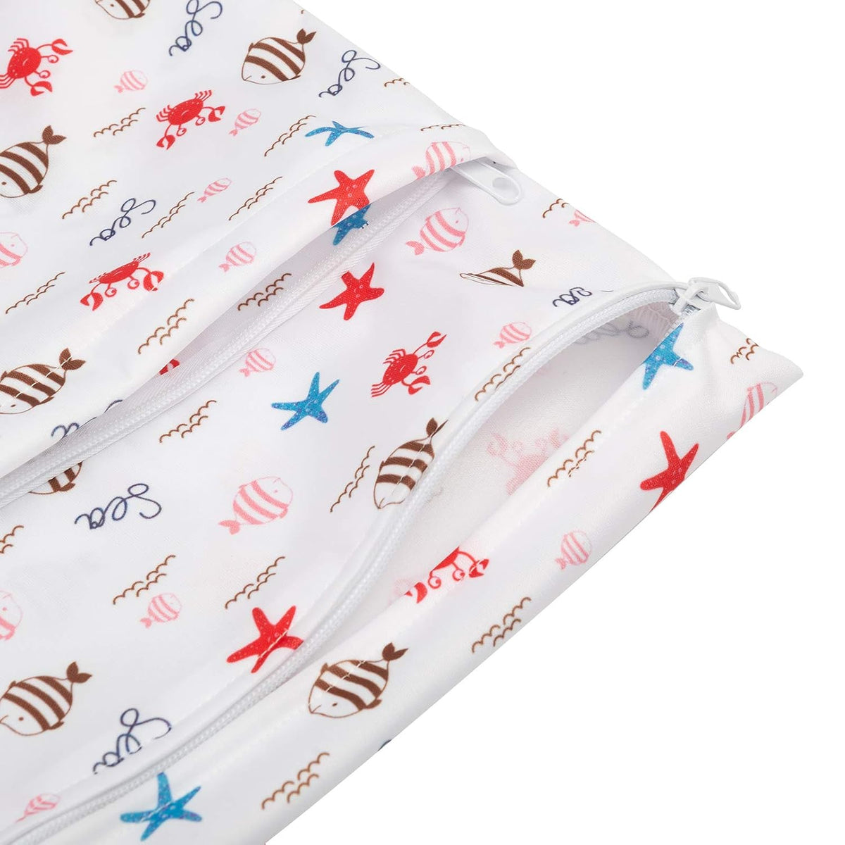 ALVA 2pcs Wet Dry Bags for Diaper Bag Waterproof Reusable with Two Pockets