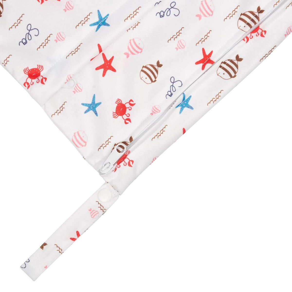 ALVA 2pcs Wet Dry Bags for Diaper Bag Waterproof Reusable with Two Pockets