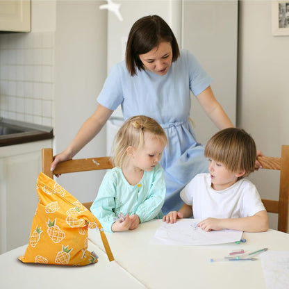 ALVA 2pcs Wet Dry Bags for Diaper Bag Waterproof Reusable with Two Pockets