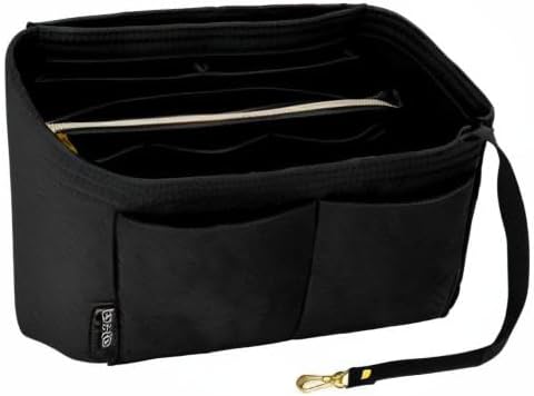 Purse Organizer Insert for Handbags, Softened Felt Bag Insert Organizer for Tote, Compatible with LV, Coach, MK, Kate Spade, Goyard, Longchamp (Beige, Medium)