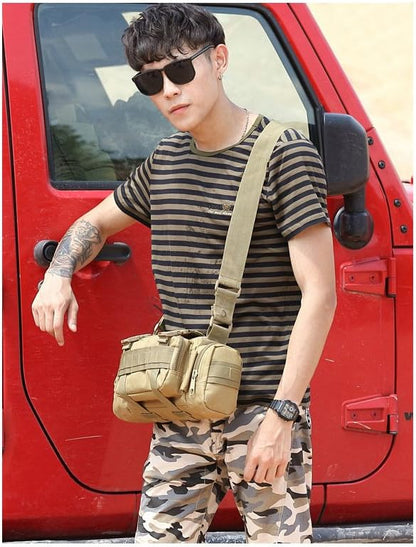 Deployment Bag Tactical Waist Pack Small Sling Pack Hand Carry Bag Handlebar Bag