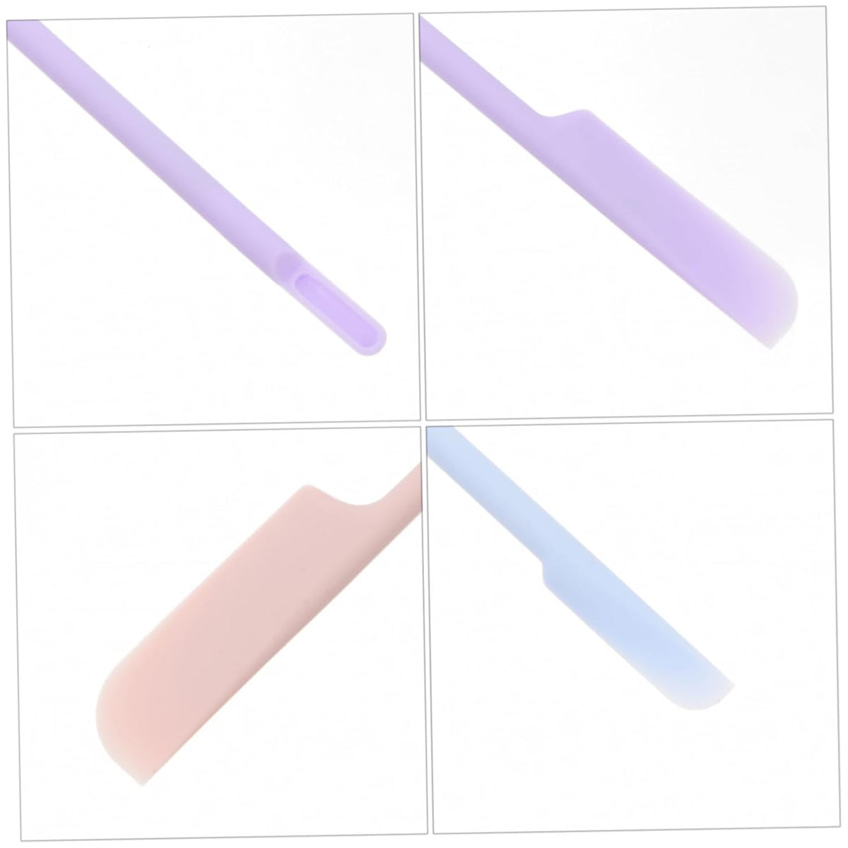 Silicone Makeup Spatula 9Pcs Reusable Cosmetic Scraper Set