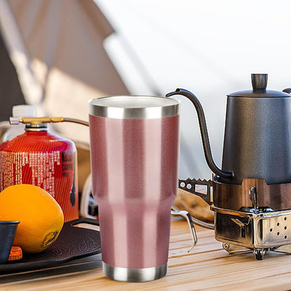20oz Tumbler with Lid and Straw Double Wall Powder Coated Vacuum Insulated Coffee Tumbler Stainless Steel Insulated Travel Coffee Mug Spill-Proof Thermal Cup for Hot and Cold Beverage,Black