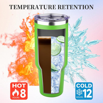 20oz Tumbler with Lid and Straw Double Wall Powder Coated Vacuum Insulated Coffee Tumbler Stainless Steel Insulated Travel Coffee Mug Spill-Proof Thermal Cup for Hot and Cold Beverage,Black