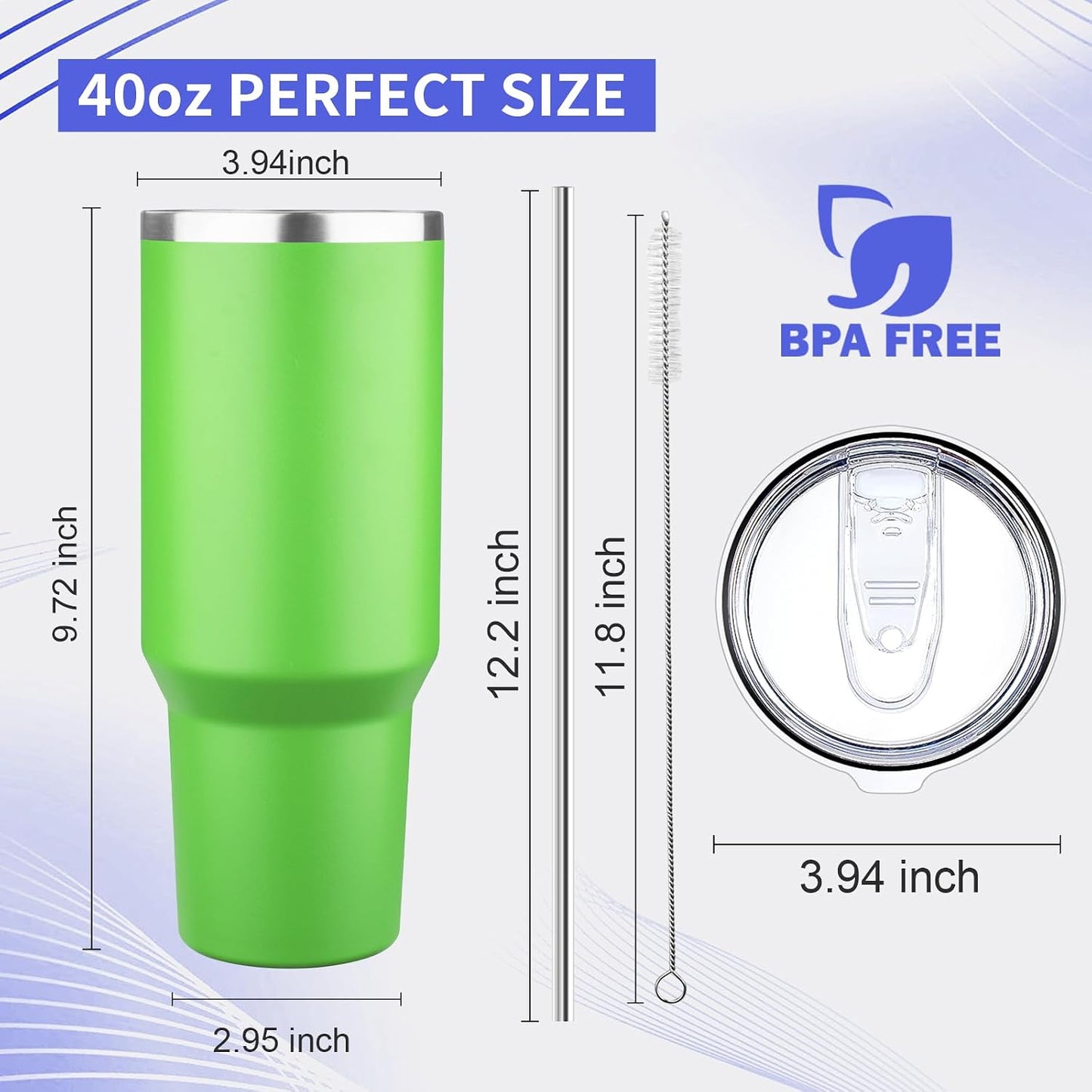 20oz Tumbler with Lid and Straw Double Wall Powder Coated Vacuum Insulated Coffee Tumbler Stainless Steel Insulated Travel Coffee Mug Spill-Proof Thermal Cup for Hot and Cold Beverage,Black