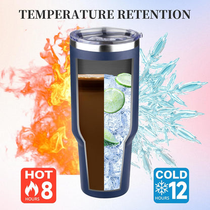 20oz Tumbler with Lid and Straw Double Wall Powder Coated Vacuum Insulated Coffee Tumbler Stainless Steel Insulated Travel Coffee Mug Spill-Proof Thermal Cup for Hot and Cold Beverage,Black
