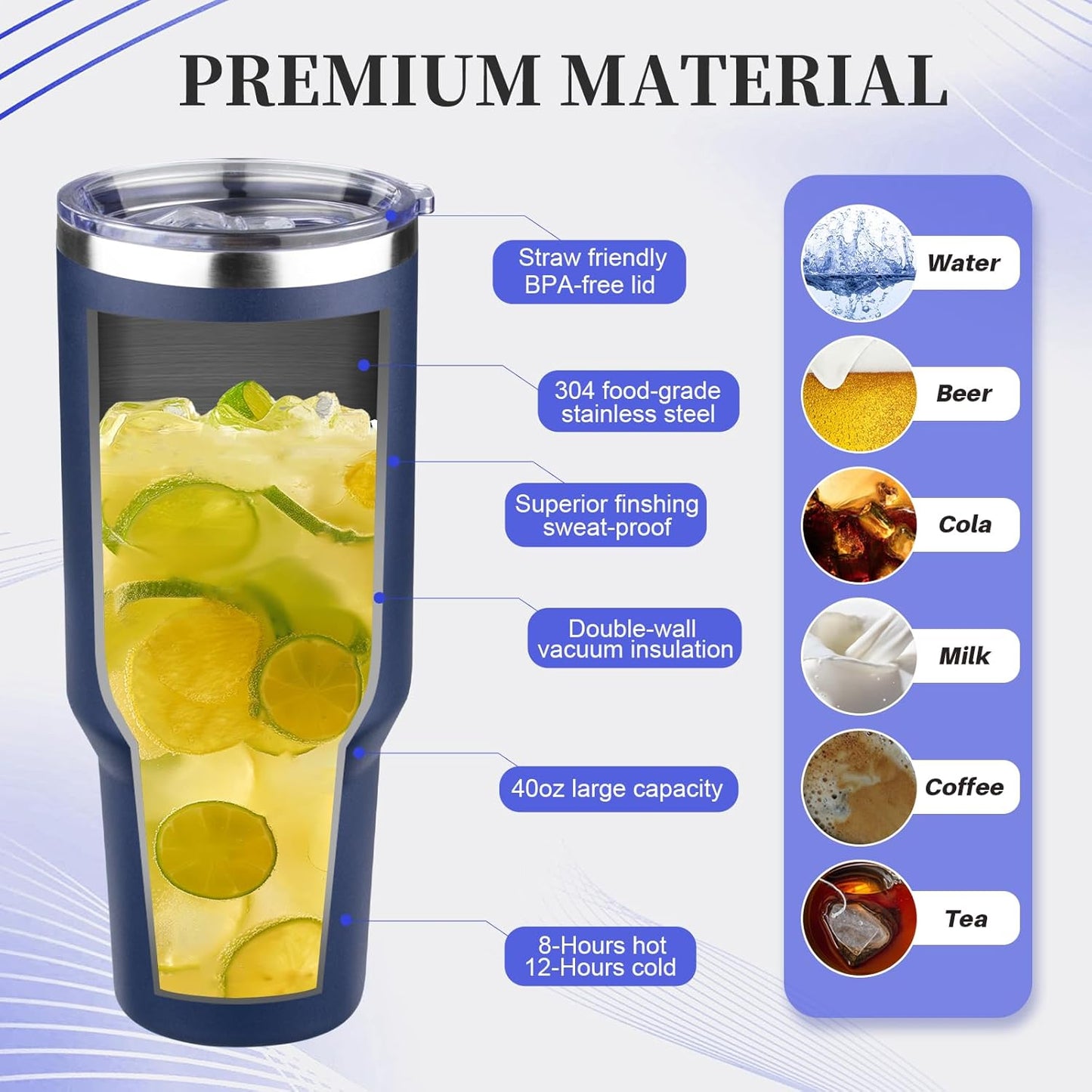 20oz Tumbler with Lid and Straw Double Wall Powder Coated Vacuum Insulated Coffee Tumbler Stainless Steel Insulated Travel Coffee Mug Spill-Proof Thermal Cup for Hot and Cold Beverage,Black