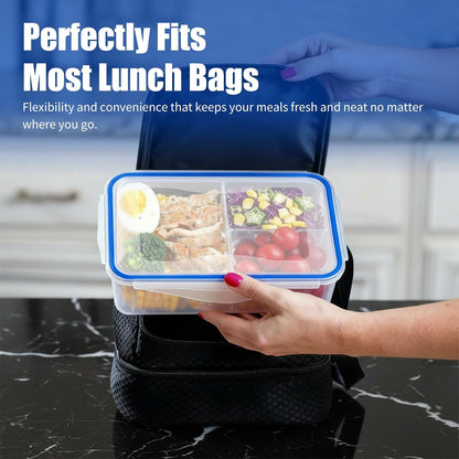 Small Food Storage Containers, BPA-Free Plastic, 4 Pack (0.75 Cup)