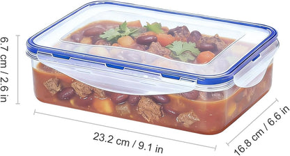 Small Food Storage Containers, BPA-Free Plastic, 4 Pack (0.75 Cup)