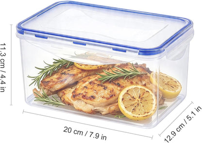 Small Food Storage Containers, BPA-Free Plastic, 4 Pack (0.75 Cup)