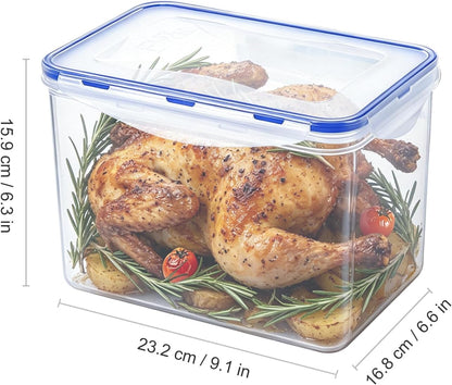Small Food Storage Containers, BPA-Free Plastic, 4 Pack (0.75 Cup)