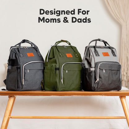 Baby Diaper Bag Backpack, Baby Bag for Boys, Girls (Trendy Black)
