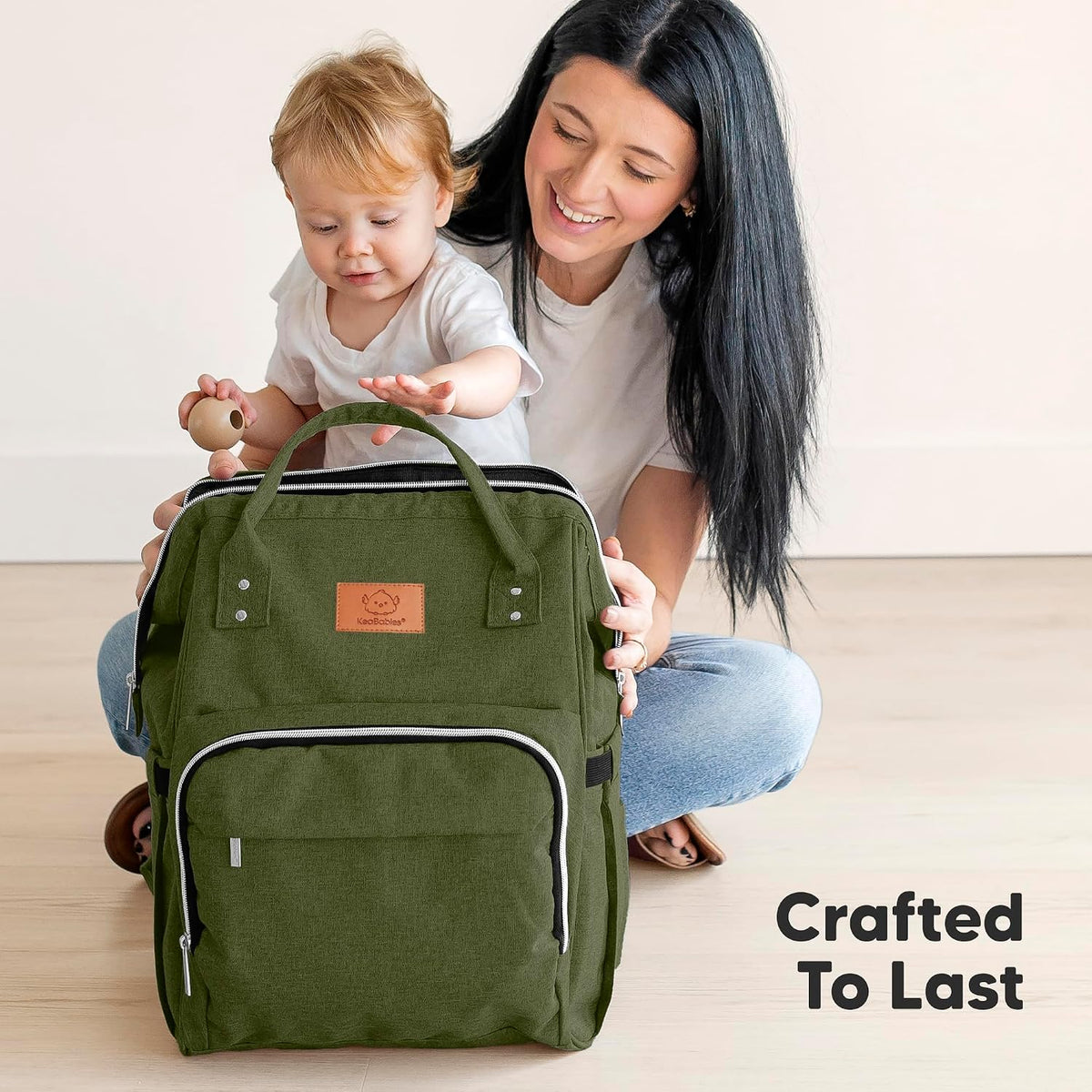 Baby Diaper Bag Backpack, Baby Bag for Boys, Girls (Trendy Black)