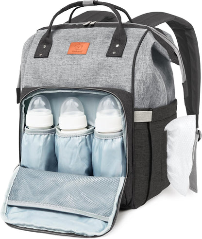 Baby Diaper Bag Backpack, Baby Bag for Boys, Girls (Trendy Black)