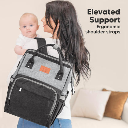 Baby Diaper Bag Backpack, Baby Bag for Boys, Girls (Trendy Black)