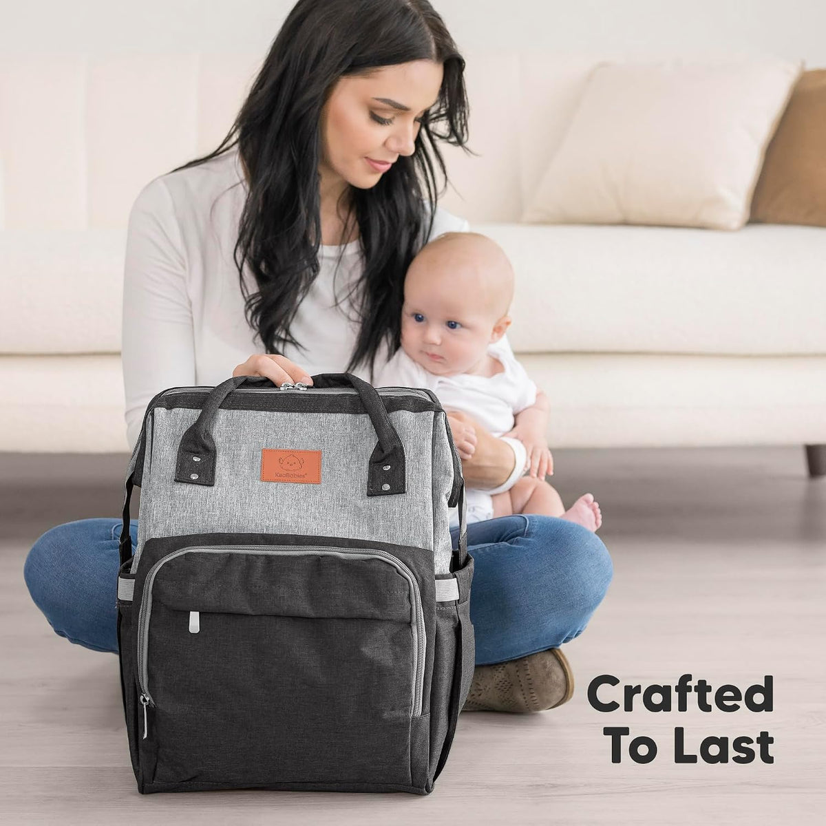 Baby Diaper Bag Backpack, Baby Bag for Boys, Girls (Trendy Black)