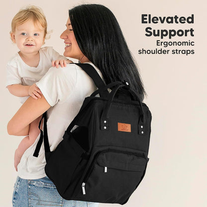 Baby Diaper Bag Backpack, Baby Bag for Boys, Girls (Trendy Black)