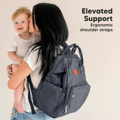 Baby Diaper Bag Backpack, Baby Bag for Boys, Girls (Trendy Black)