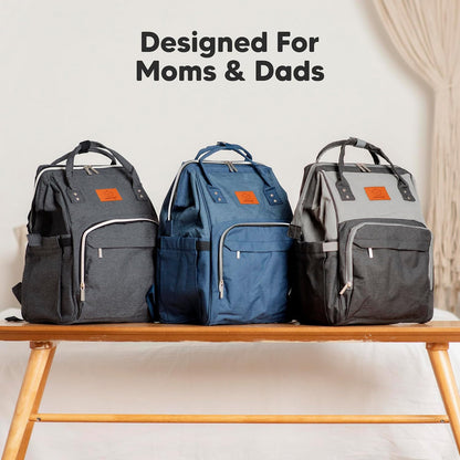 Baby Diaper Bag Backpack, Baby Bag for Boys, Girls (Trendy Black)
