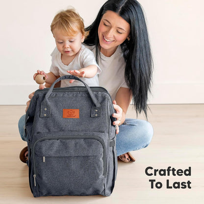 Baby Diaper Bag Backpack, Baby Bag for Boys, Girls (Trendy Black)